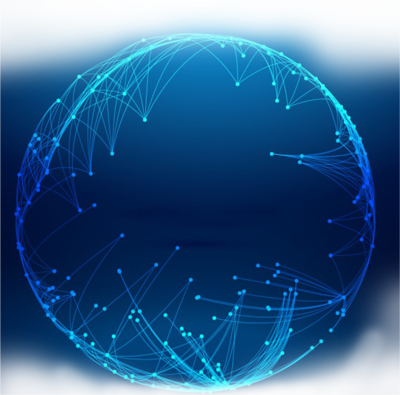 用圖海報科技藍色炫酷手機配圖